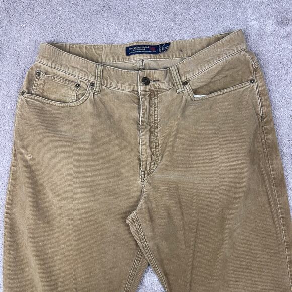 American Eagle Outfitters Corduroy Pants Size 33x31 Brown Preppy Boho Indie - Picture 2 of 6